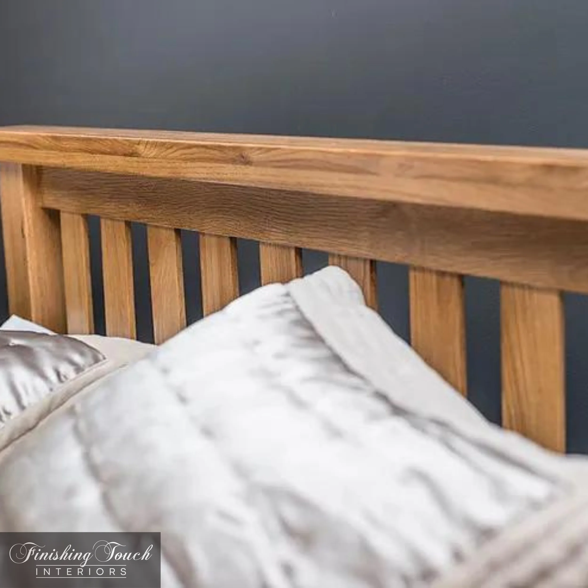 Manhattan oak bed frame 1 Manhattan oak bed frame