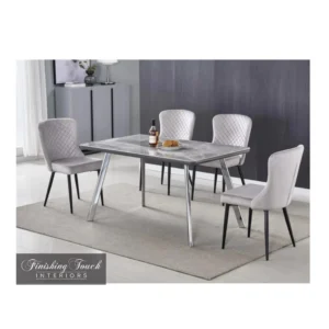 Dario Dining Table chrome