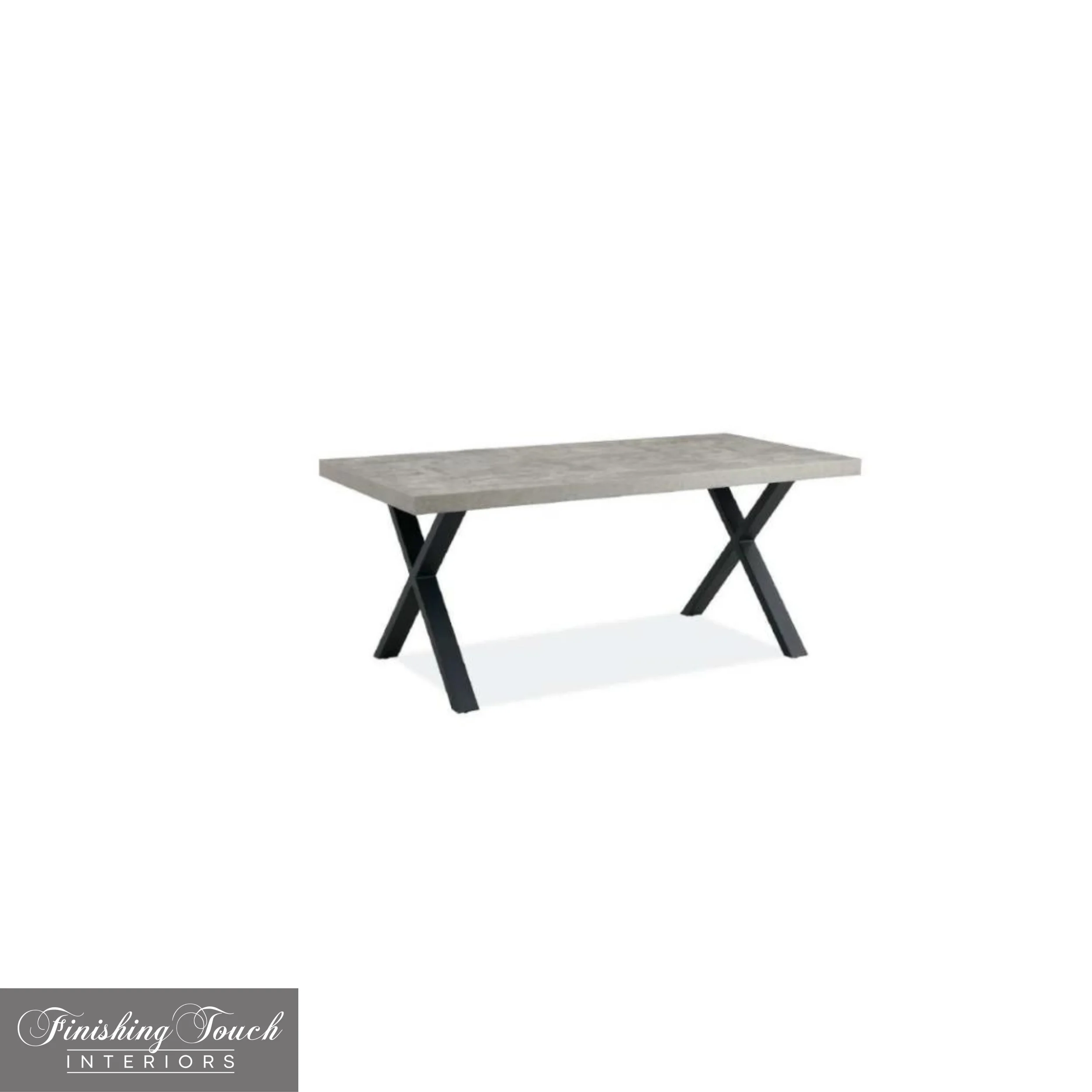 Fredrik Grey X Leg Table Fredrik Grey X Leg Table