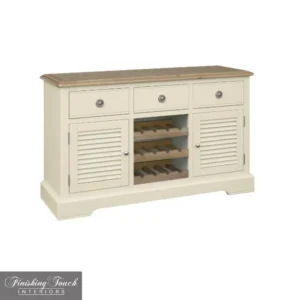 Meghan Oak Large Sideboard with Wine Rack