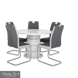 Modena White Round Table