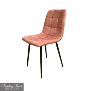 Pedro peach Velvet Chair