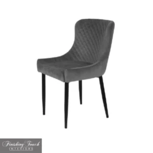 Talia grey Velvet Chair