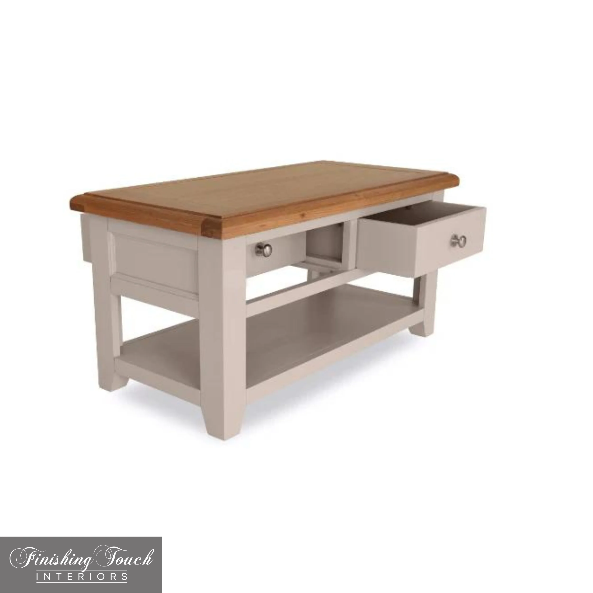 Victor 2 Drawer Coffee Table side Victor 2 Drawer Coffee Table