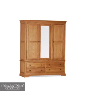 Delta Triple Wardrobe with Drawers