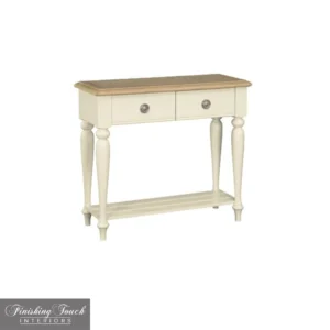 Meghan Oak 2 Drawer Console Table