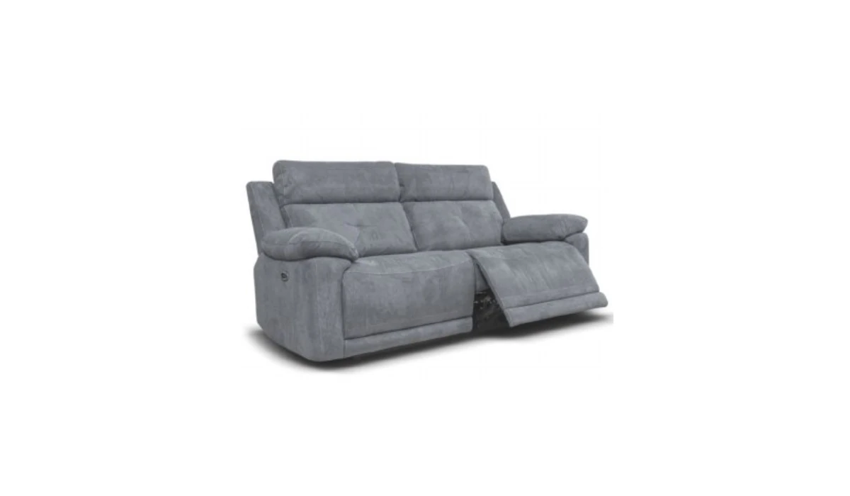 ANCONA FABRIC SOFA PEBBLE GREY 3 SEATER ANCONA FABRIC SOFA PEBBLE GREY 3 SEATER