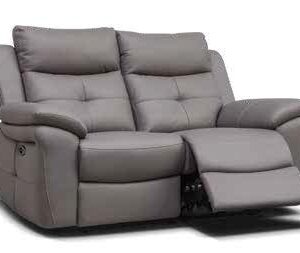 Lugano sofa storm grey 2 seater power