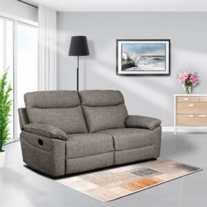Dunluce Recliner Sofas Brown Fabric