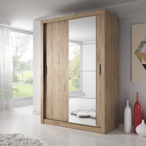 Denmark Sliding Door Wardrobe 150cm 3 Colours