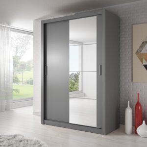 Denmark Sliding Door Wardrobe 120cm 3 Colours