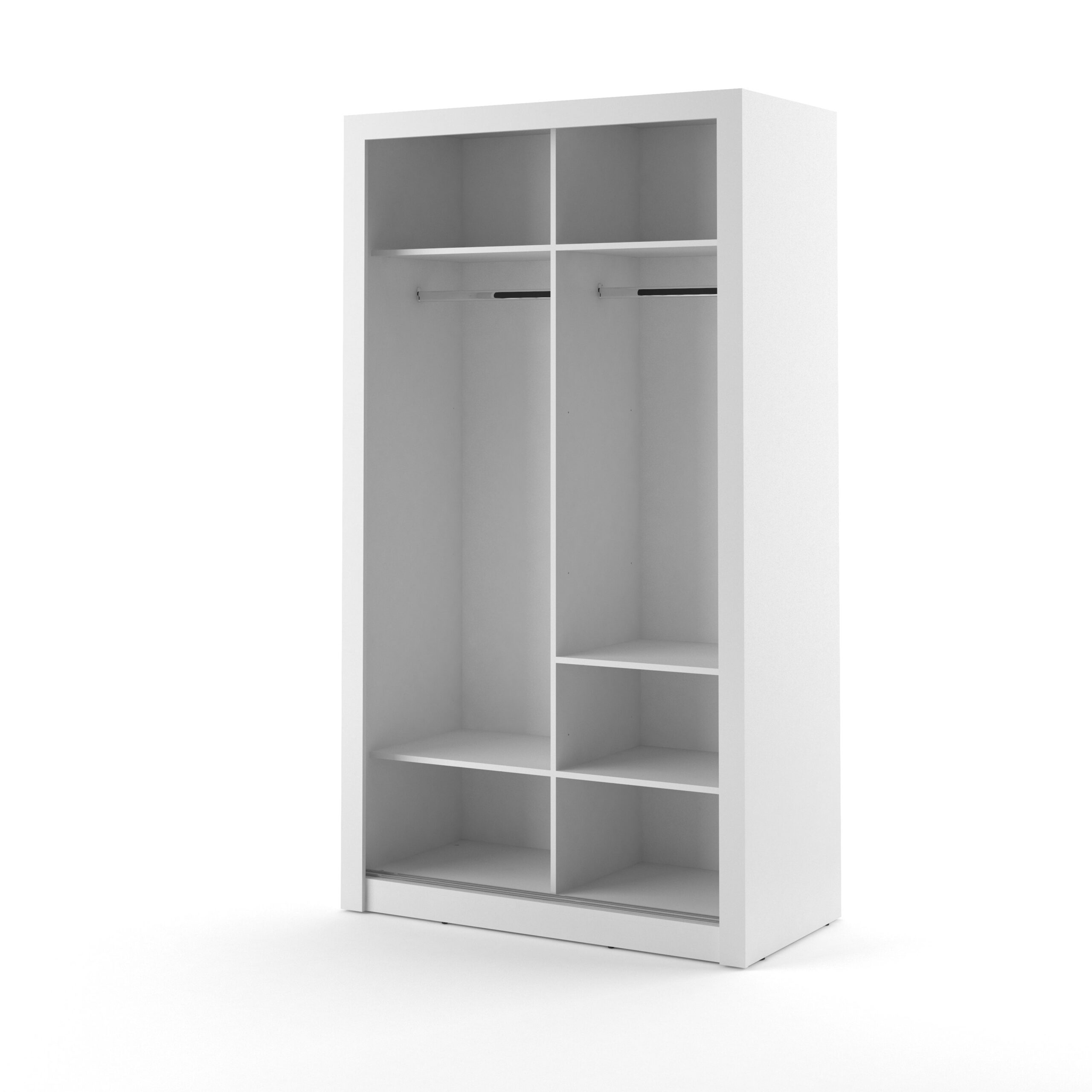Denmark Sliding Door Wardrobe 120cm 3 Colours - Image 8