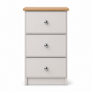Millwood Elephants Breath 3 Drawer Bedside Locker