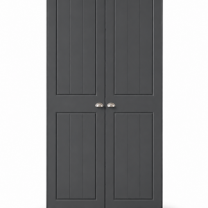Millwood Charcoal Grey Two Door Wardrobe
