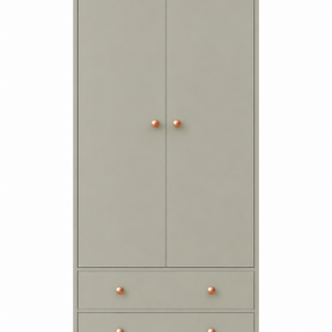 Millwood French Green Two Door Two Drawer Wardrobe