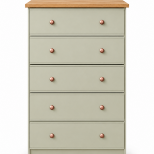 Millwood French Green 5 Drawer Chest