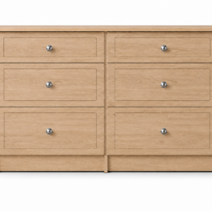 Millwood Sonoma Oak 6 Drawer Mid Chest