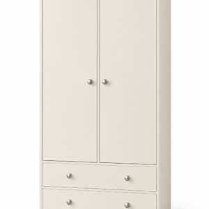 Millwood Stone White Two Door Two Drawer Wardrobe