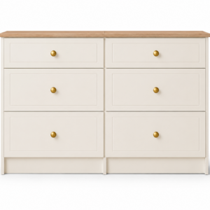 Millwood Stone White 6 Drawer Mid Chest