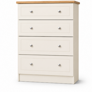 Millwood Stone White 4 Drawer Deep Chest