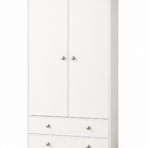 Millwood White Two Door Two Drawer Wardrobe