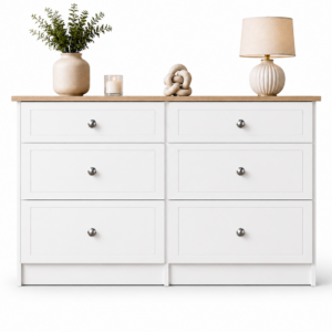 Millwood White 6 Drawer Mid Chest