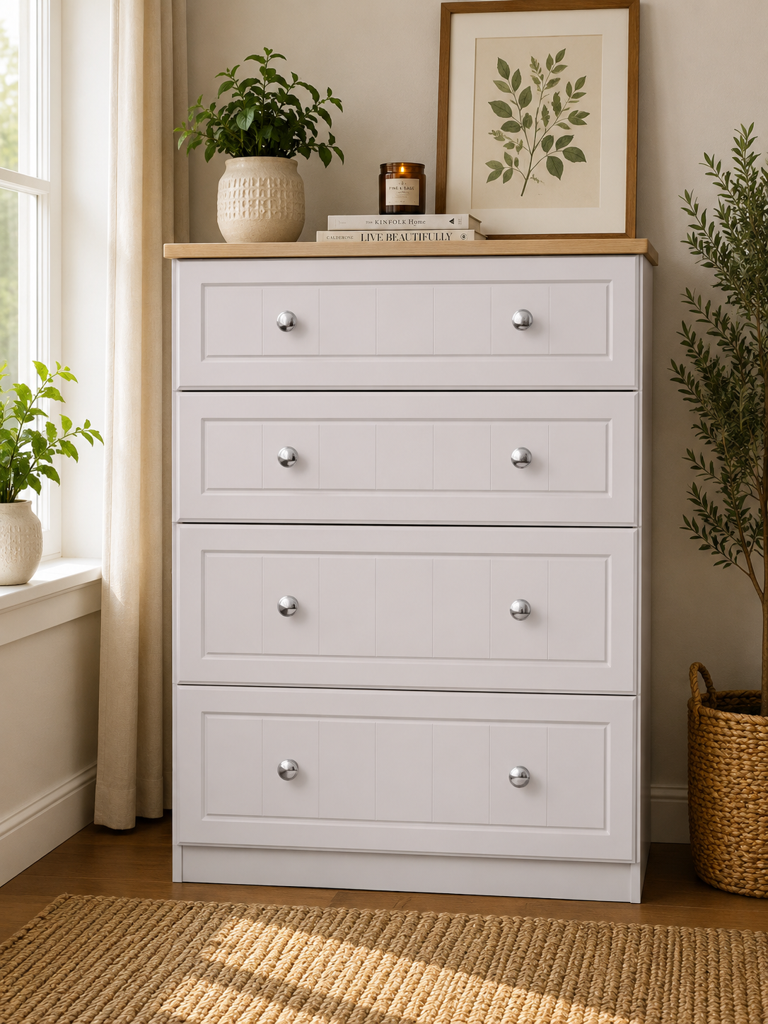 Millwood Elephants Breath 4 Drawer Deep Chest - Image 2