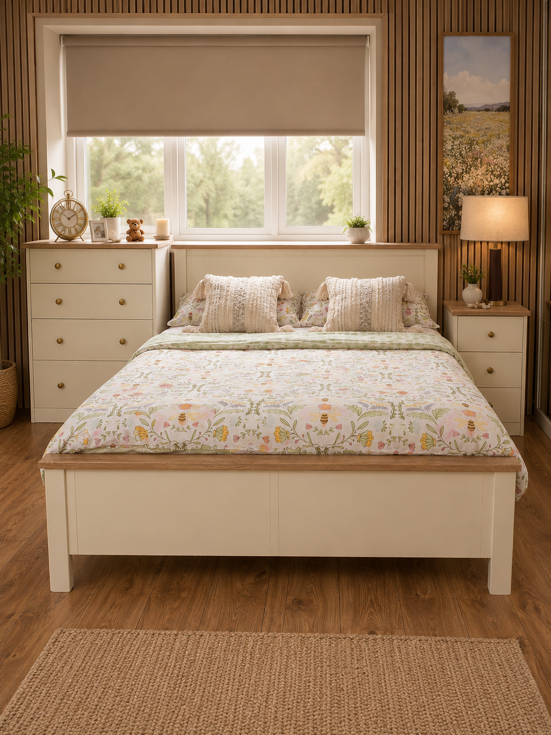 Millwood Elephants Breath Wooden Bedframes - Image 3