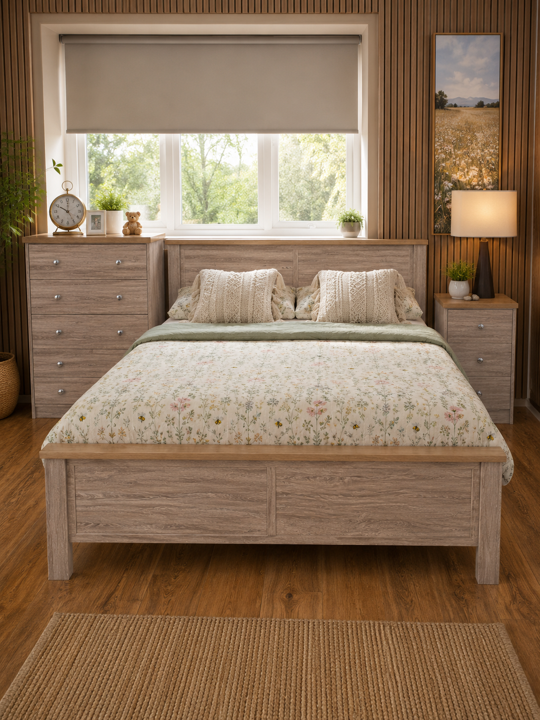Millwood Sonoma Oak Two Door Wardrobe - Image 3