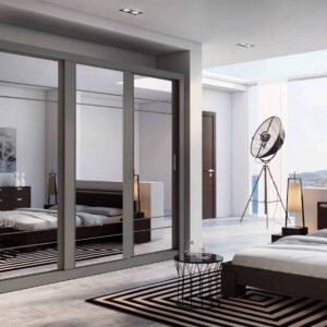 Boston Grey Sliding Door Wardrobe 250cm