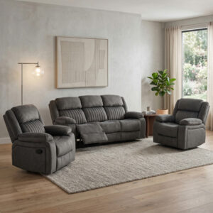 Morgan 3+1+1 Recliner Suite Iron