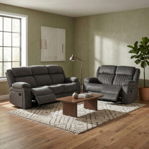 Morgan 3+2 Recliner Suite Iron