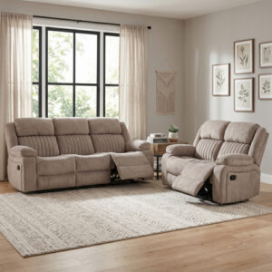 Morgan 3+2 Recliner Suite Taupe