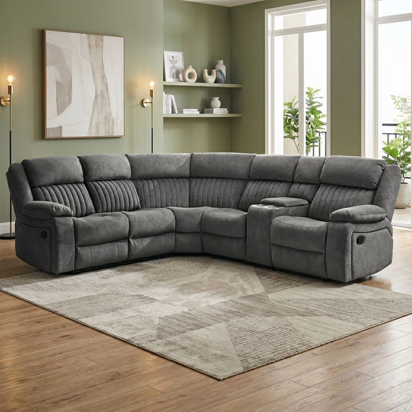 Morgan Corner Suite Slate Grey - Image 2