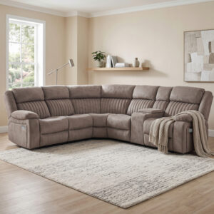 Morgan Electric Corner Suite Taupe