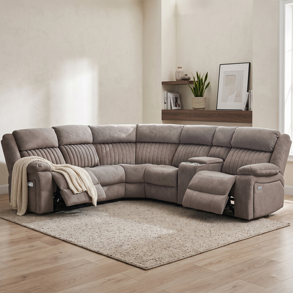 Morgan Electric Corner Suite Taupe - Image 2