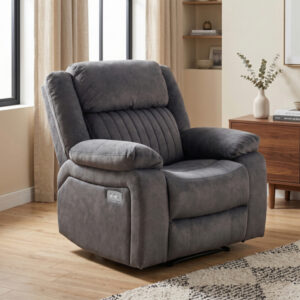 Morgan Armchair Electric Recliner Slate Grey