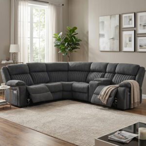 Morgan Electric Corner Suite Slate Grey