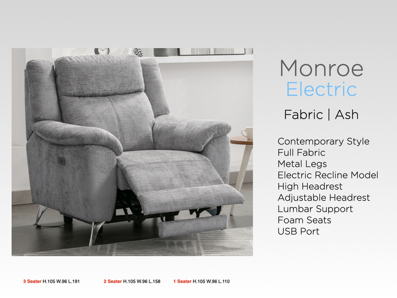 Monroe Armchair Ash (Electric) - Image 11